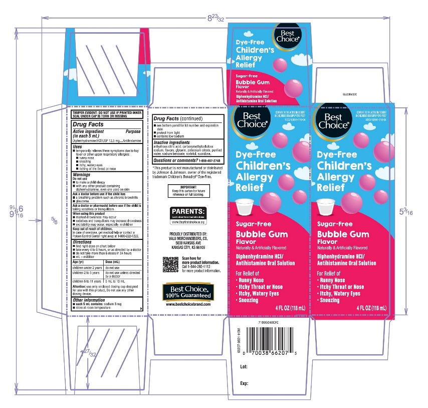 Pill image for Best Choice Children’s Allergy Liquid Diphenhydramine Hcl