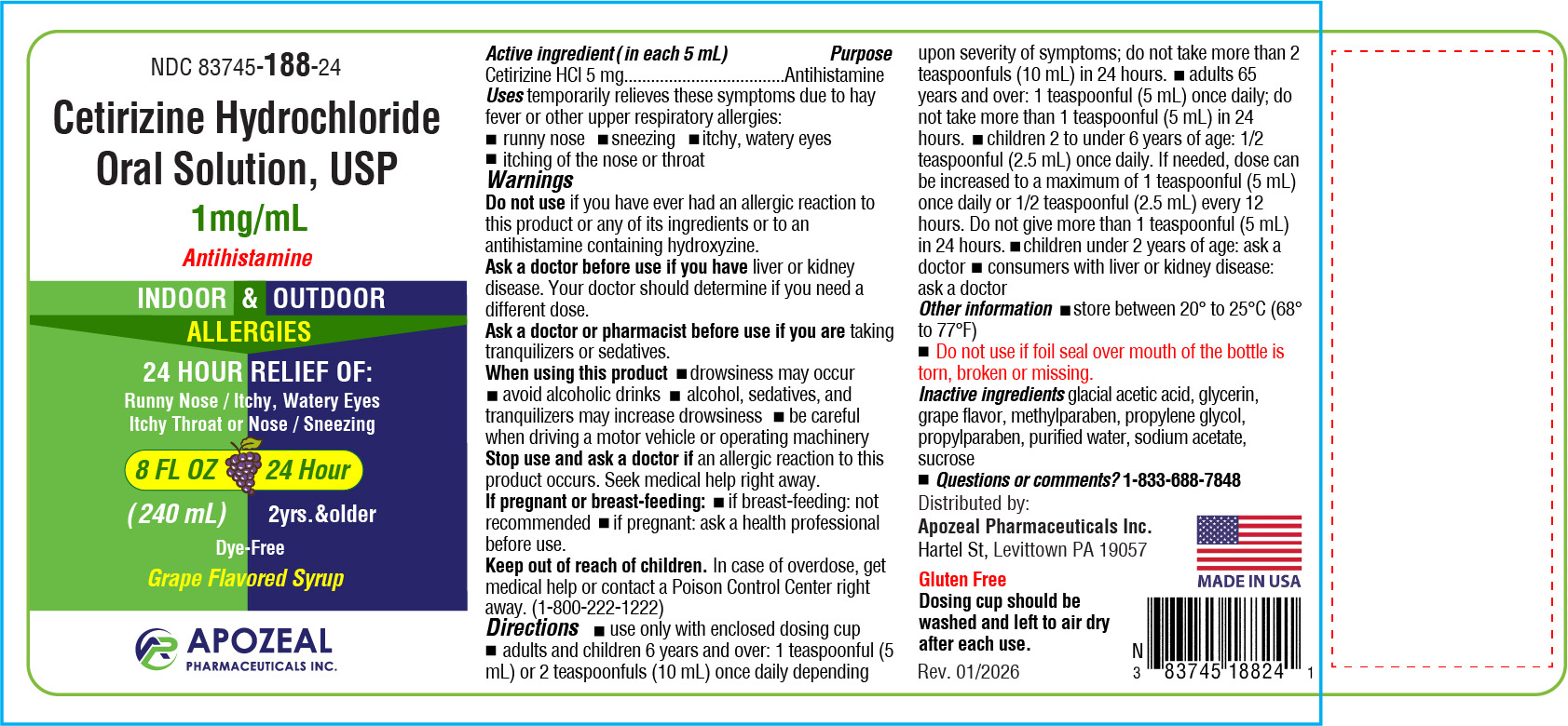 Pill image for Cetirizine Hydrochloride Oral Solution 1 Mg/ml