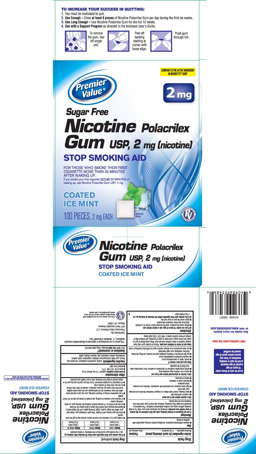 Pill image for Nicotine Polacrilex Gum 2 Mg - 4 Mg Coated Ice Mint