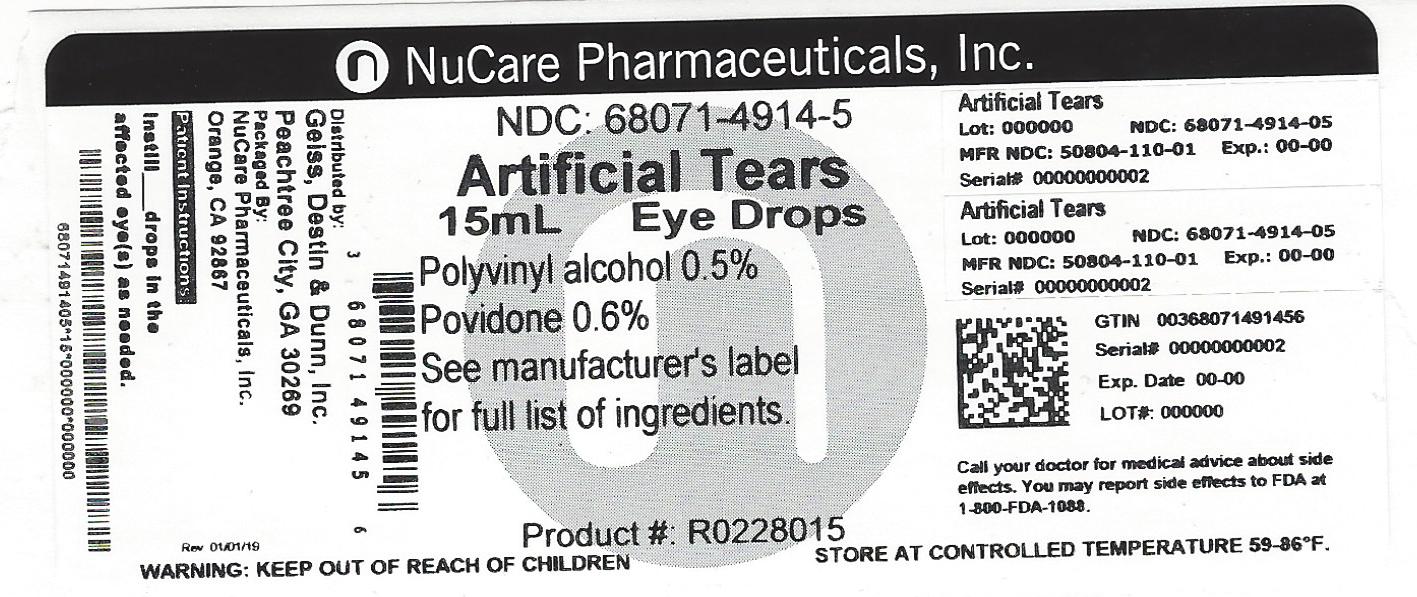 Pill image for Good Sense Artificial Tears Pld