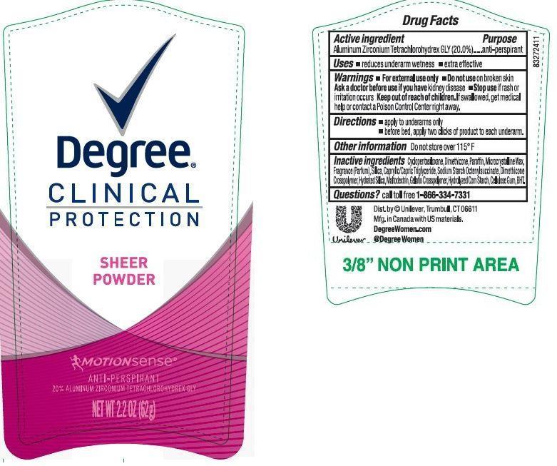 Pill image for Degree Clinical Sheer Powder Antiperspirant Deodorant