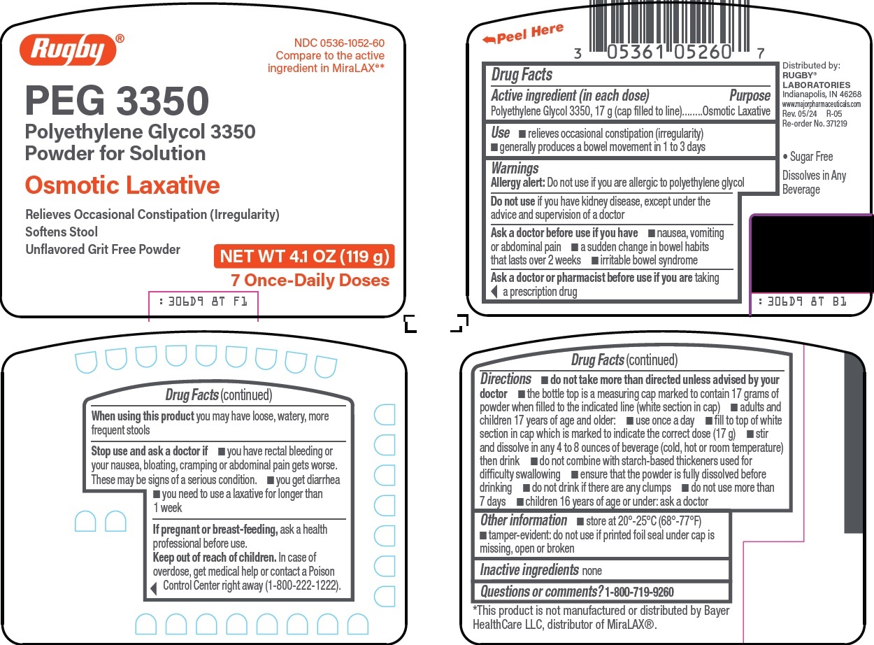 Pill image for Rugby Laboratories Peg 3350 Drug Facts