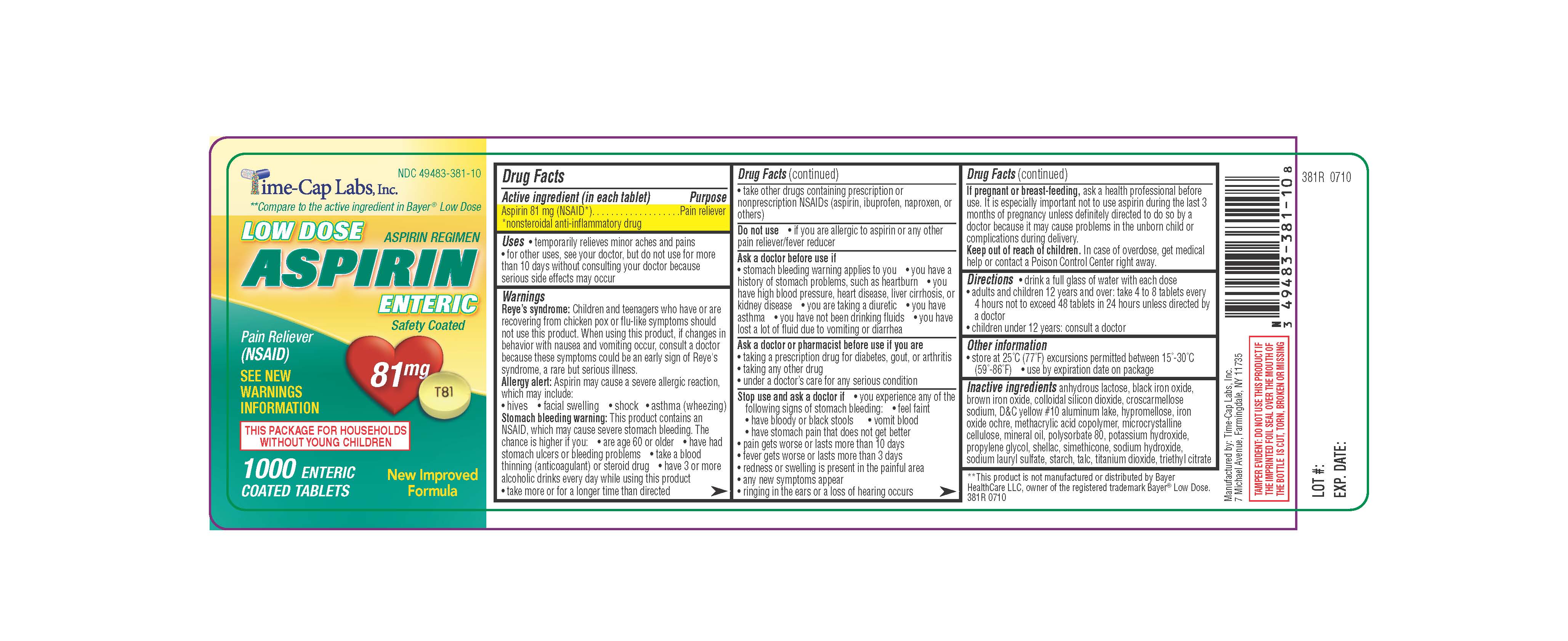 Pill image for 381r Asa 81 Dr Tabs