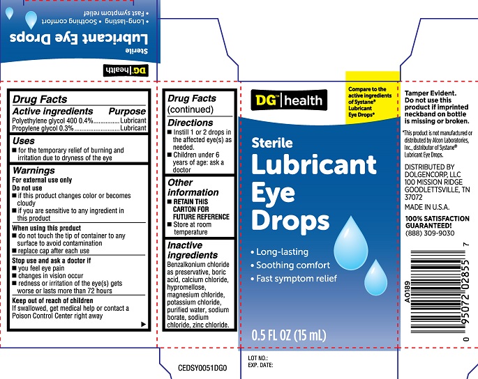 Pill image for Dg Lubricant Eye Drops (pld)