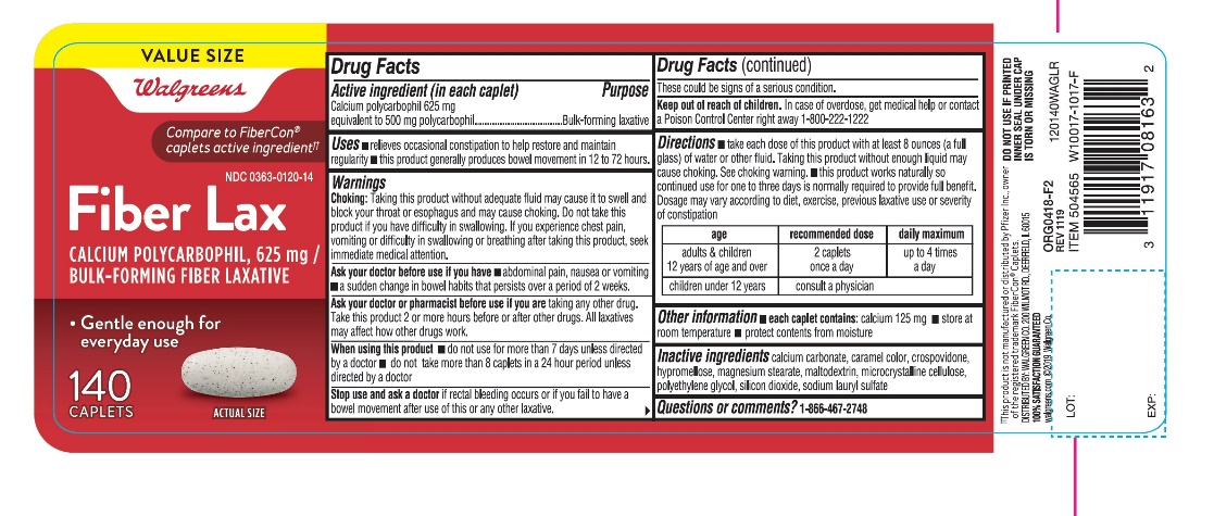 Pill image for Walgreen Fiber Caplets Calcium Polycarbophil