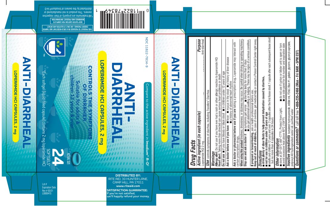 Pill image for Loperamide Hcl Capsules - Rite Aid