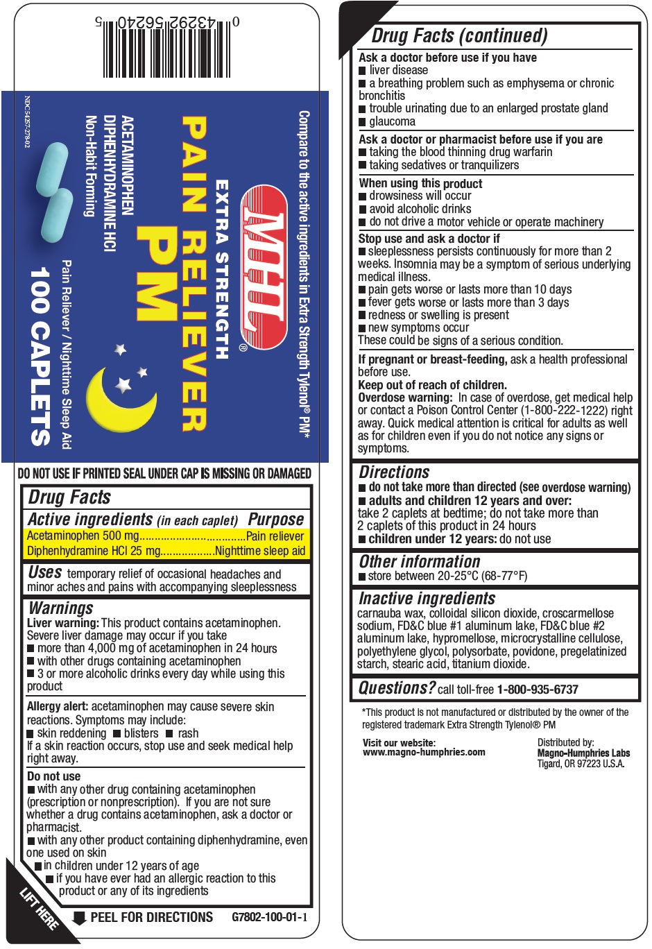 Pill image for Pain Reliever Pm