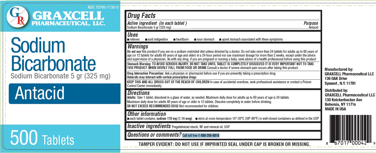 Pill image for Sodium Bicarbonate 5 Gr (325 Mg), 70795-1130