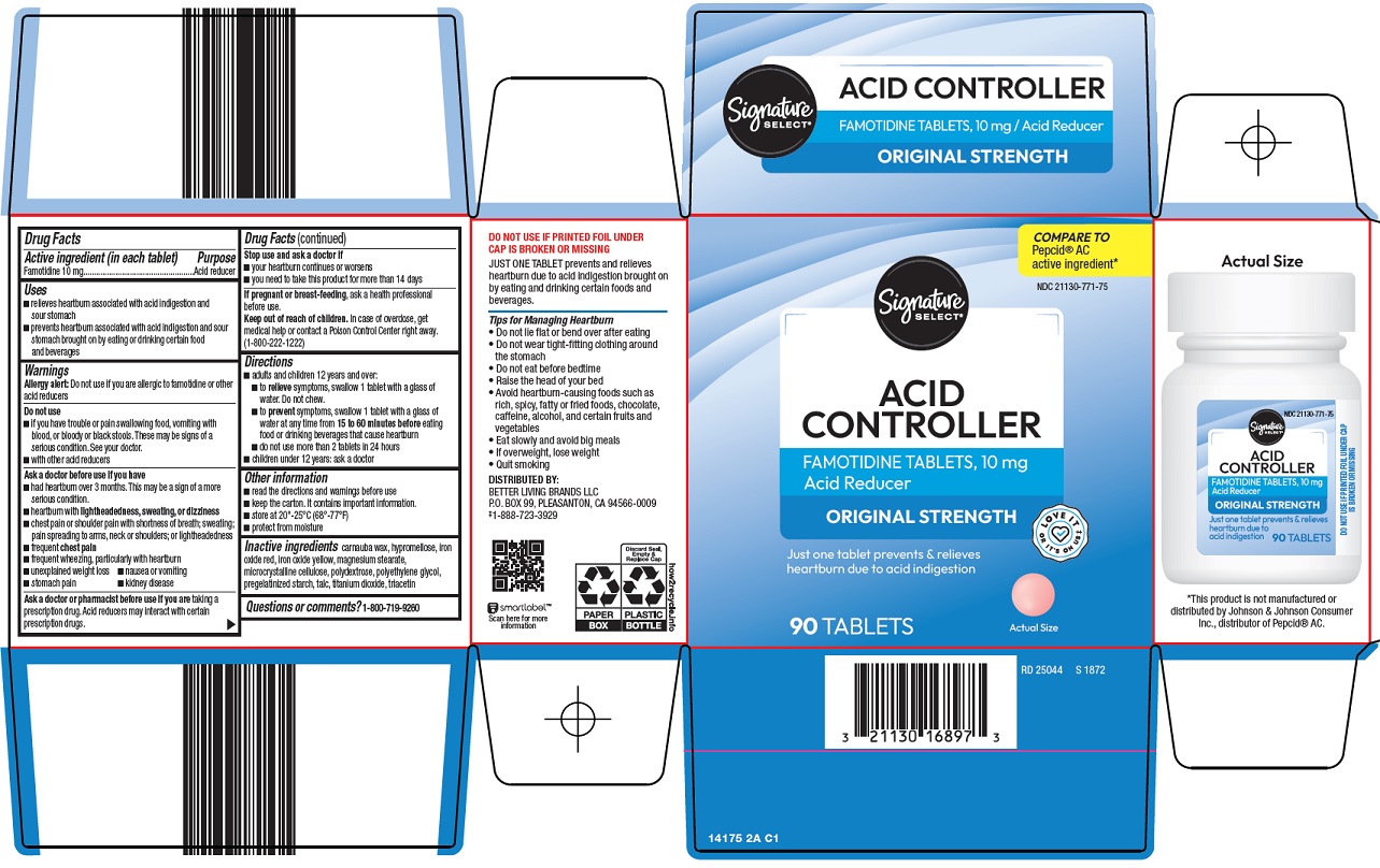 Pill image for Better Living Brands Llc Acid Controller Drug Facts