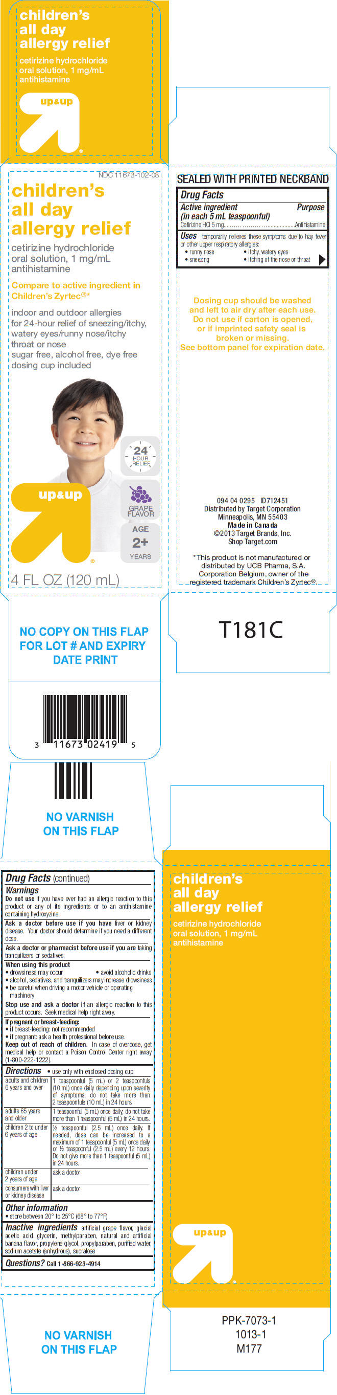 Pill image for Target Children's All Day Allergy Relief