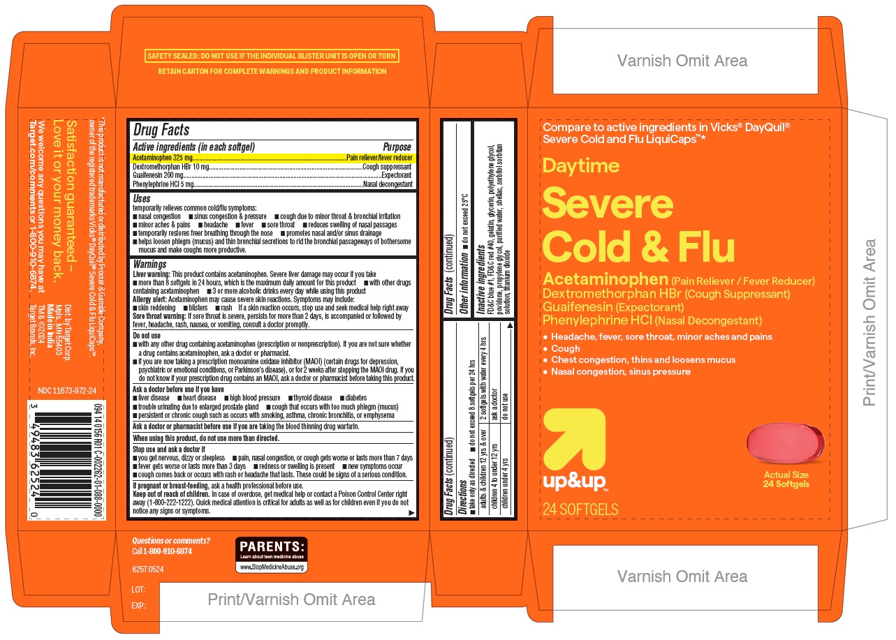 Pill image for Target Daytime Cold And Flu Severe Softgels