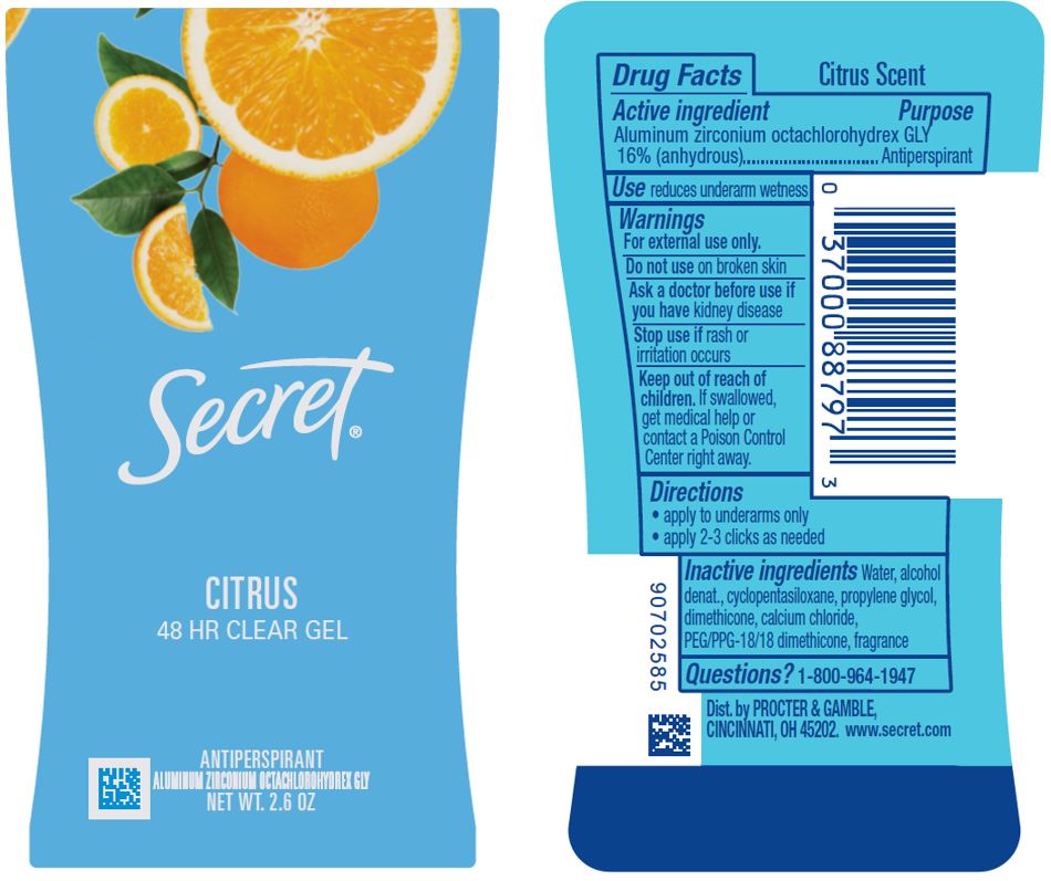 Pill image for Secret Citrus Clear Gel