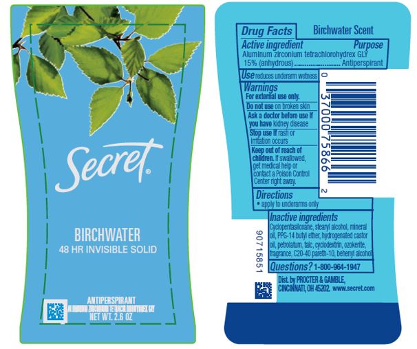 Pill image for Secret Birchwater Invisible