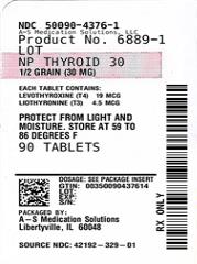 Pill image for Np Thyroid 30