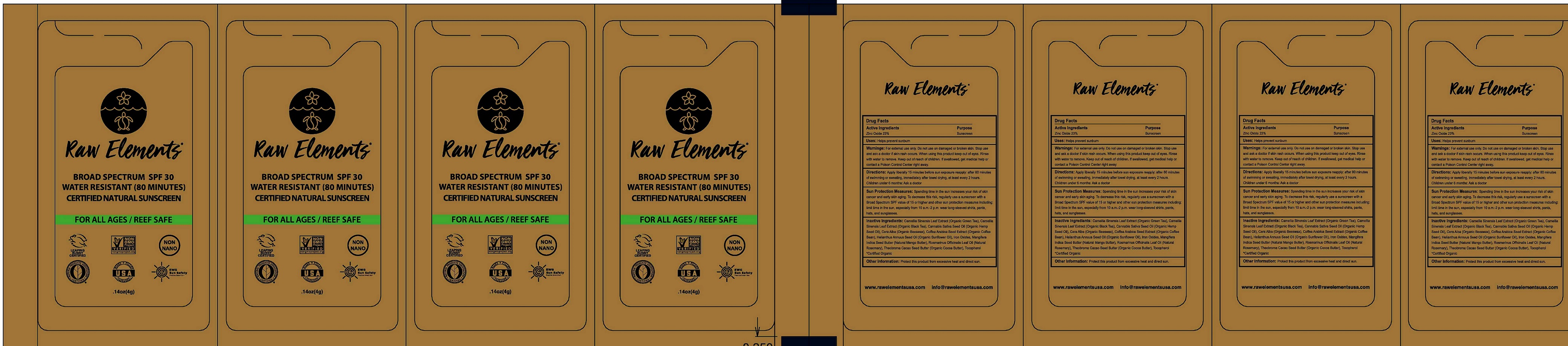 Pill image for Raw Elements Eco Lotion Formula Spf30+ Sample Packs