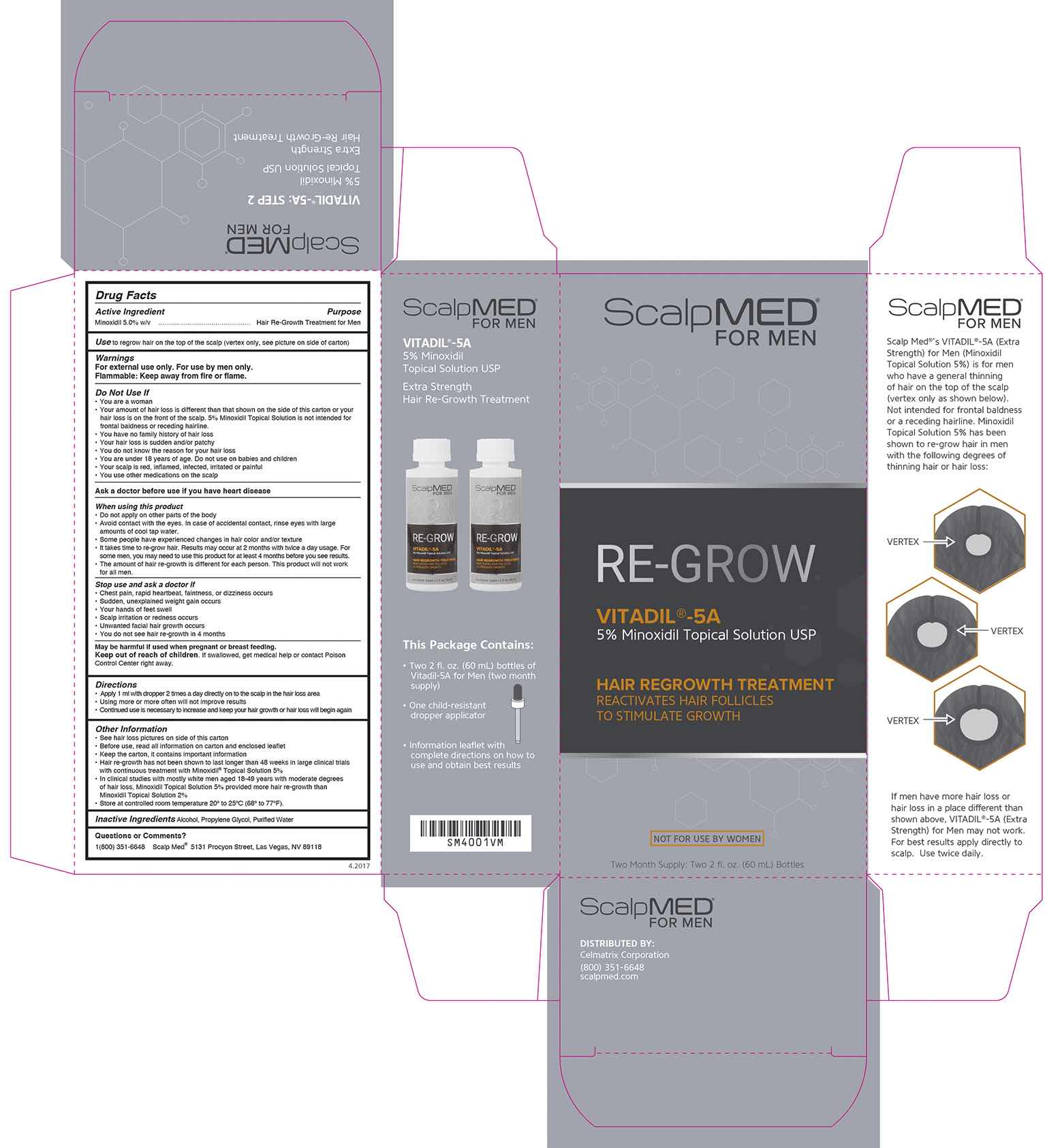 Pill image for Scalpmed For Men - Vitadil - 5a Hair Regrowth Treatment For Men 5%