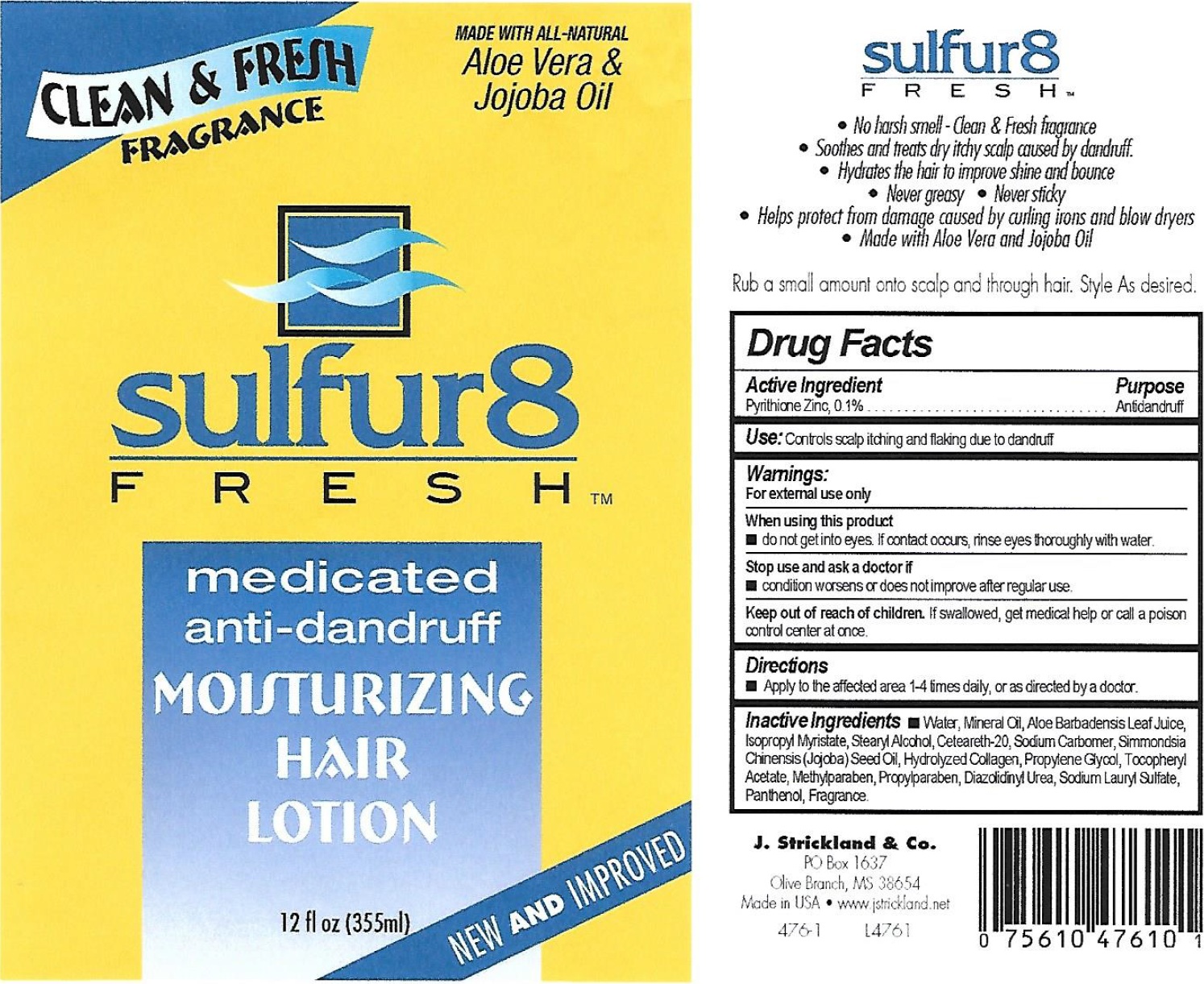 Pill image for Sulfur 8 Fresh Anti-dandruff Oil Moisturizing Lotion