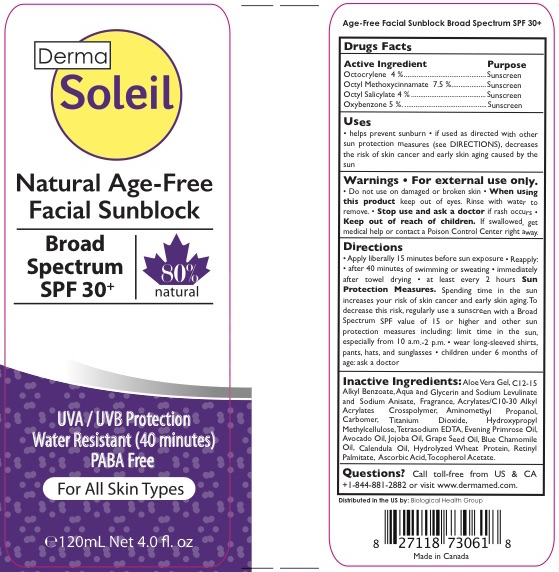 Pill image for Derma Soleil Natural Age-free Facial Sunblock Spf 30