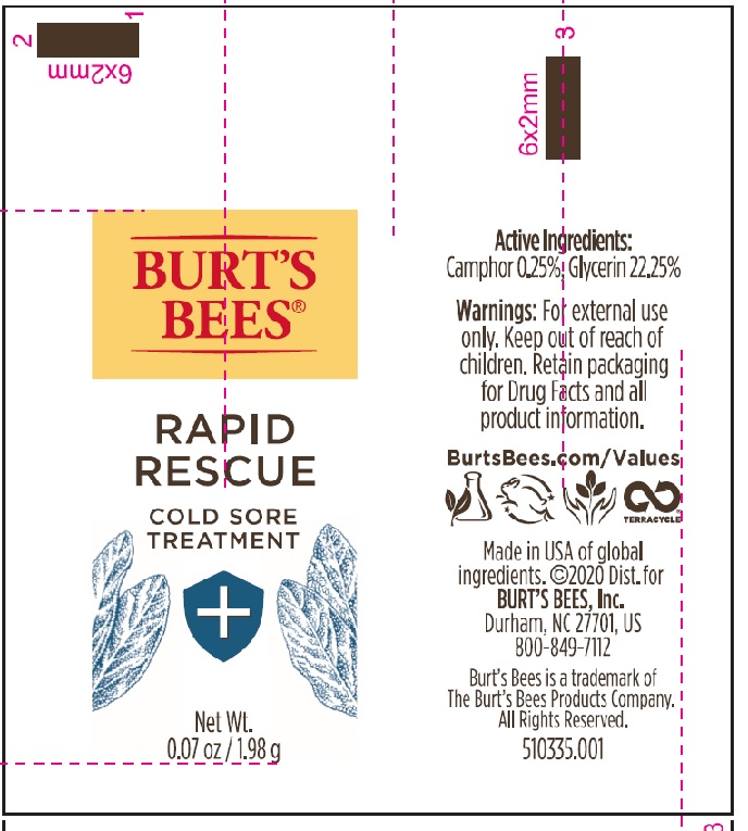 Pill image for Burt's Bees Rapid Rescue Cold Sore Treatment