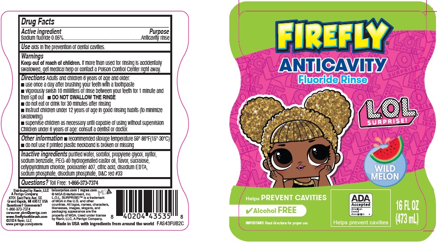 Pill image for Firefly Anticavity Fluoride Rinse L.o.l. Surprise! Drug Facts