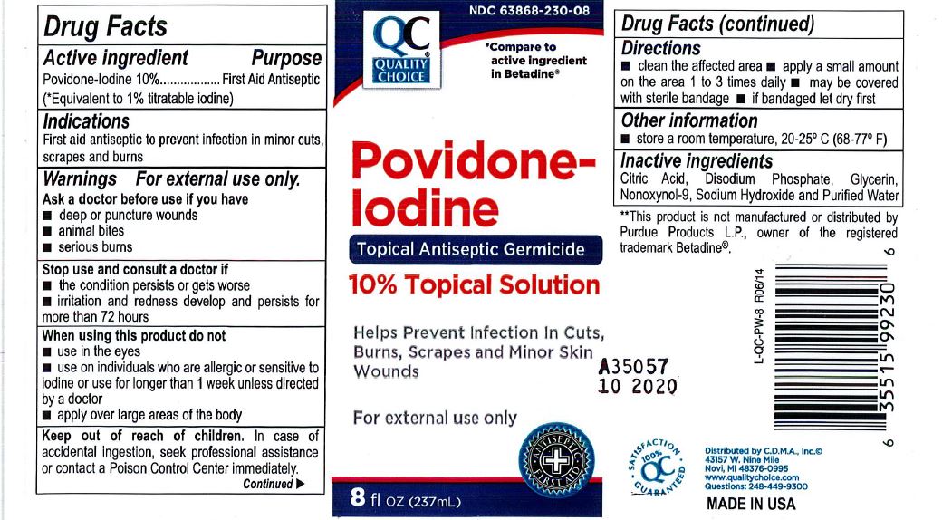 Pill image for Quality Choice Povidone Iodine