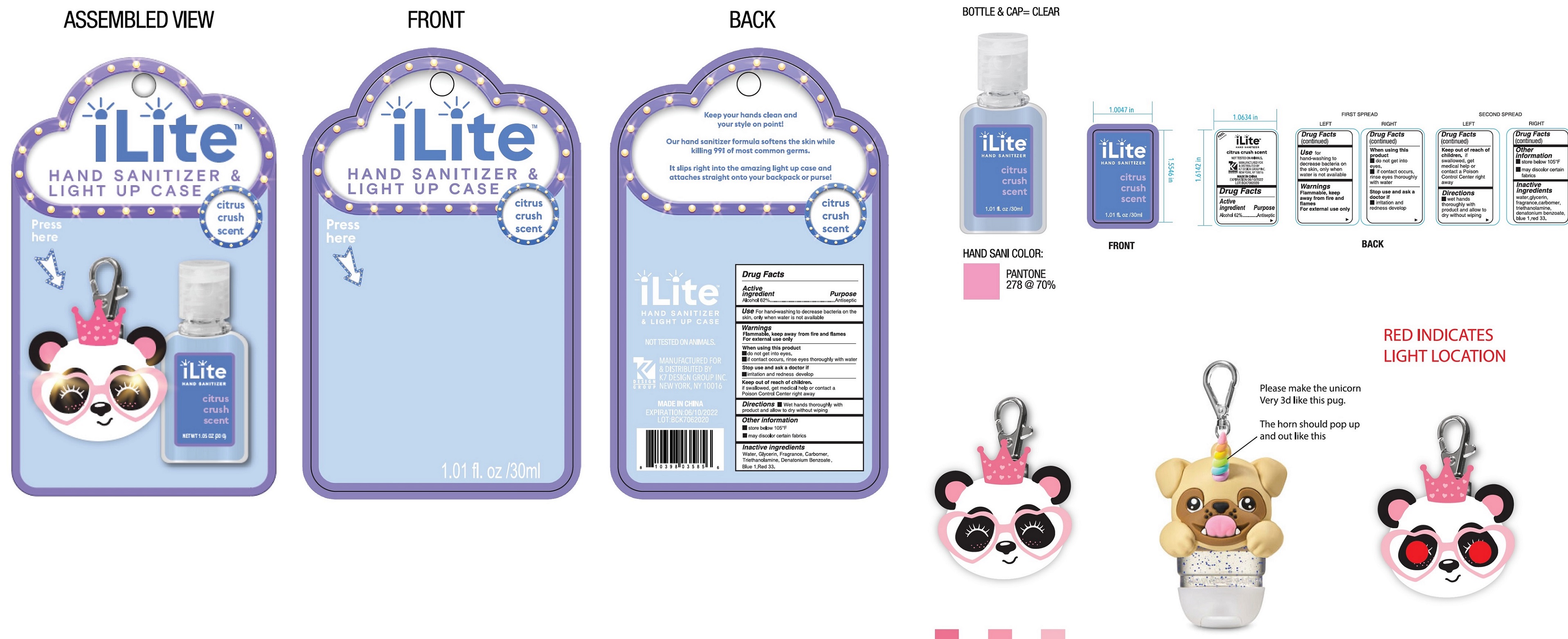 Pill image for Citrus Crush Scent Hand Sanitizer - Panda