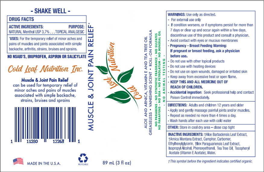 Pill image for cold leaf nutrition inc.
