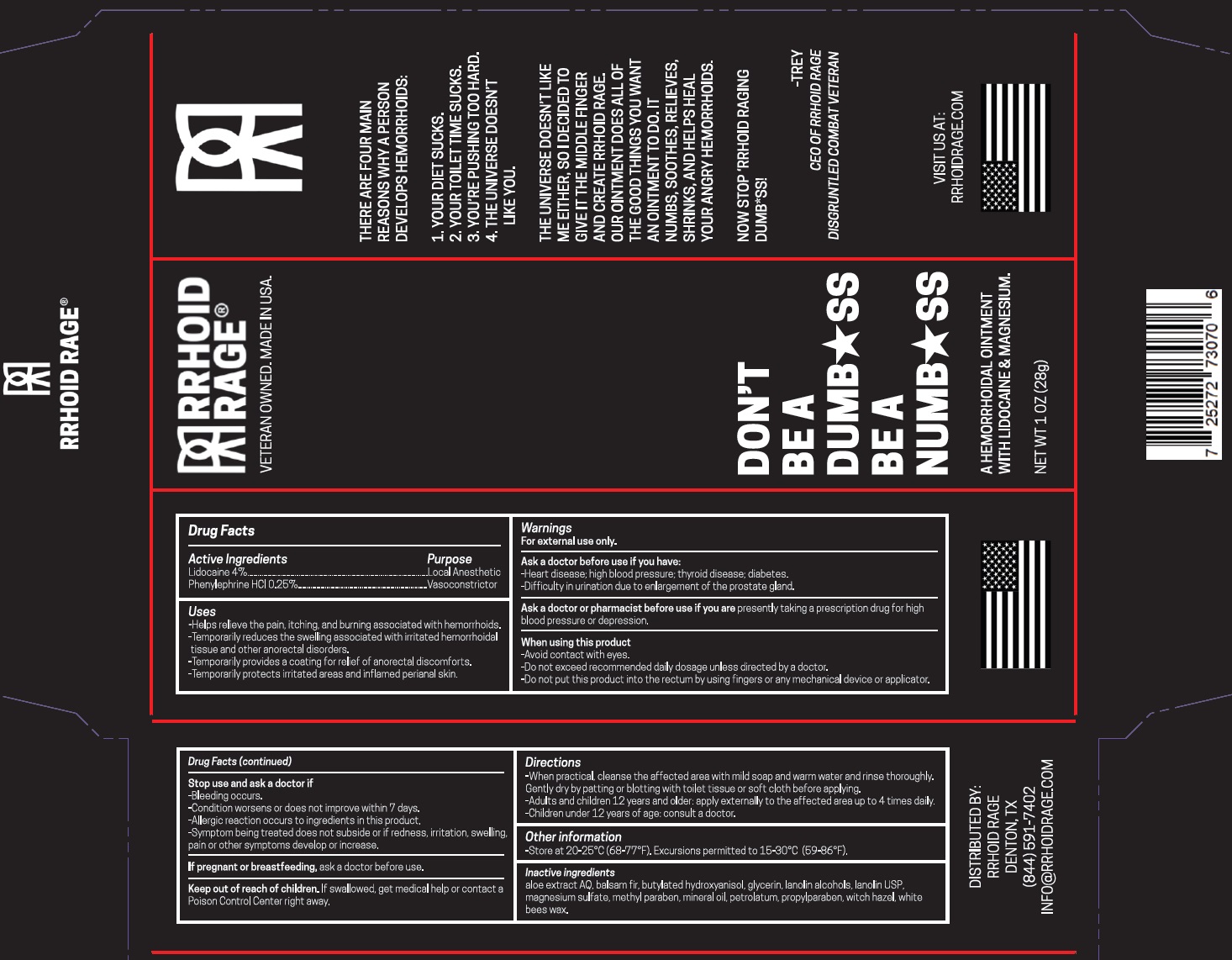 Pill image for Rrhoid Rage Hemorrhoidal Ointment
