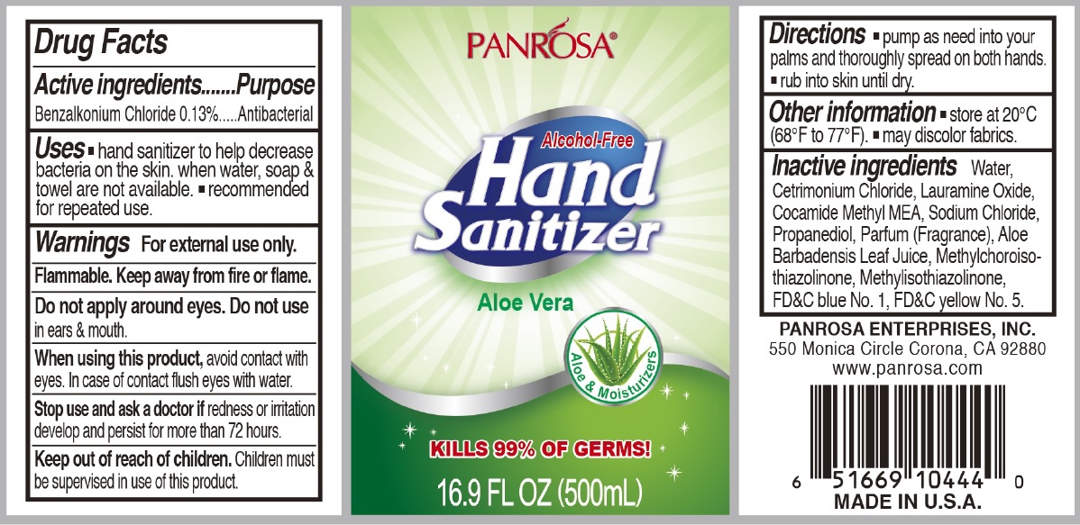 Pill image for Panrosa Alcohol Free Hand Sanitizer, Aloe Vera