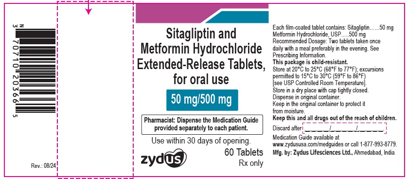 Pill image for Sitagliptin And Metformin Hydrochloride Extended-release Tablets, For Oral Use