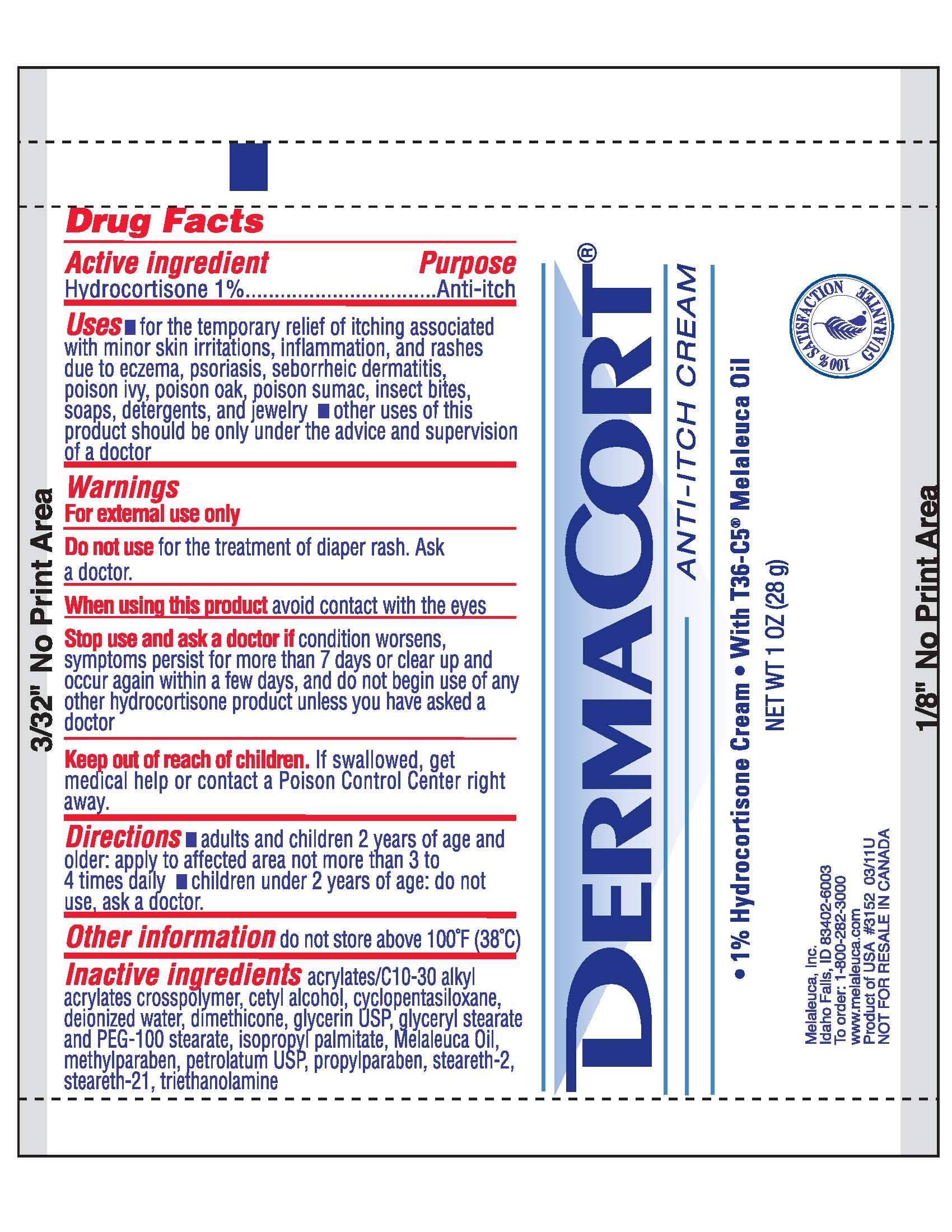 Pill image for Dermacort Anti-itch Cream Content Of Label