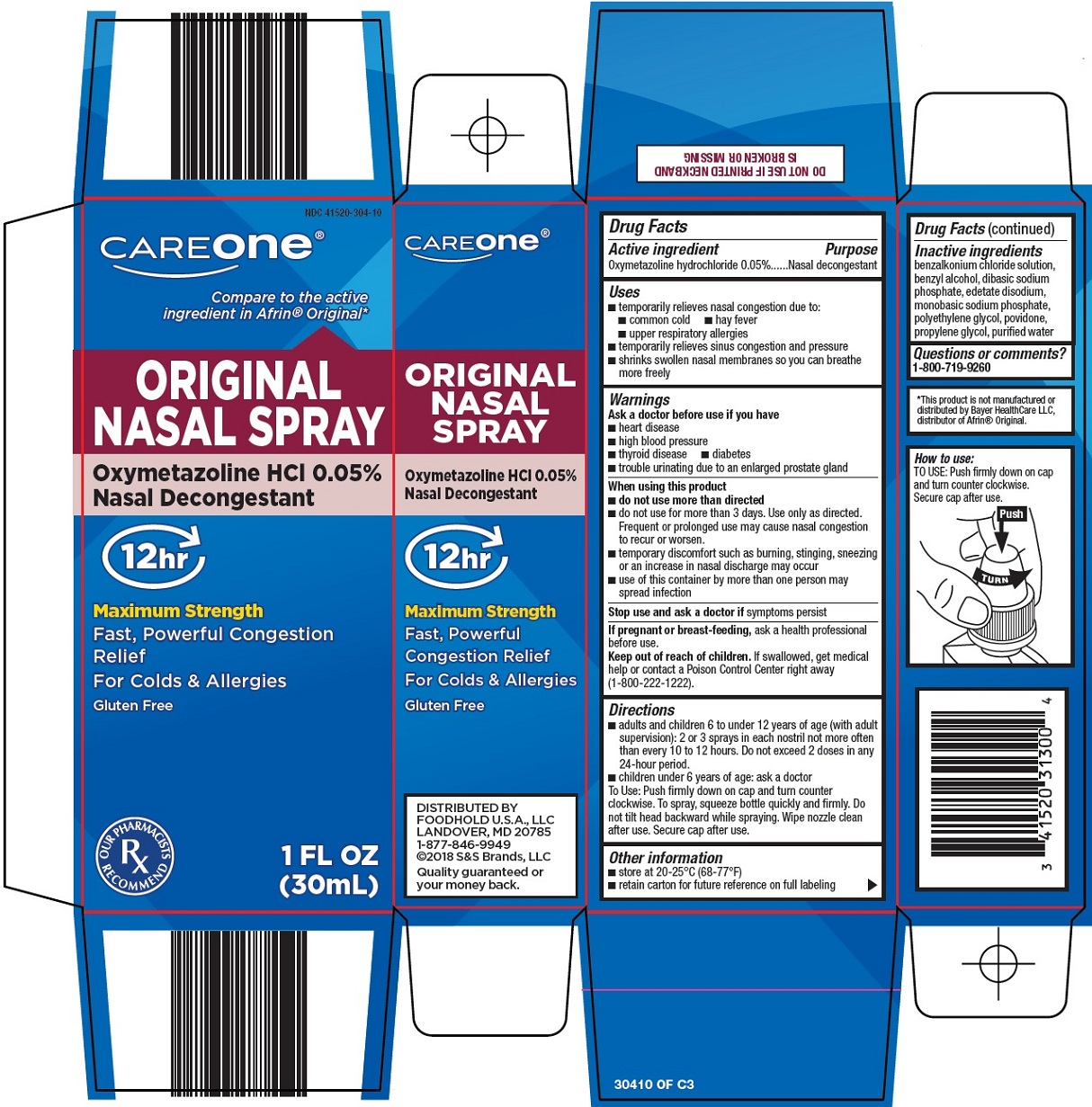 Pill image for American Sales Company Original Nasal Spray Drug Facts