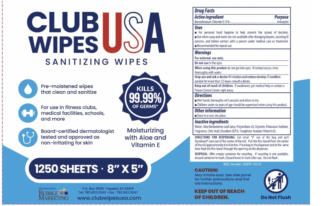 Pill image for Club Wipes Usa Sanitizing Wipes