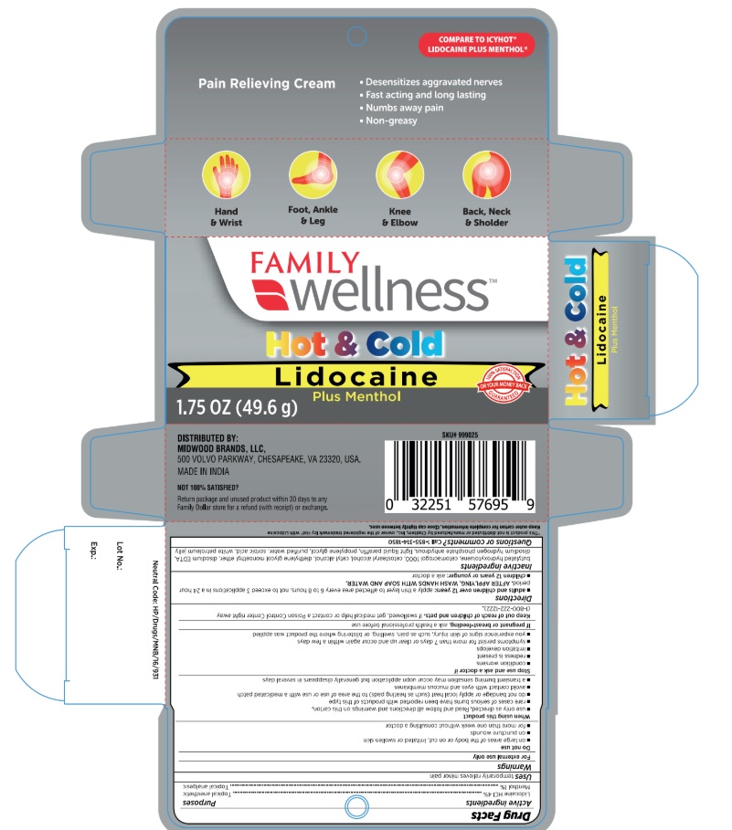 Pill image for Hot And Cold Pain Relieving Cream With Lidocaine: Family Wellness