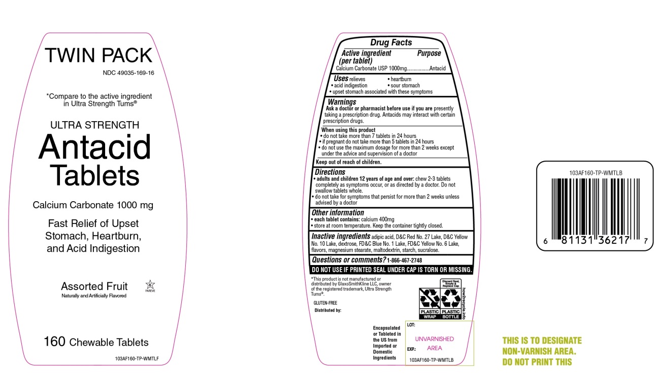 Pill image for Ultra Strength Antacid Calcium Carbonate Chewable Tablets