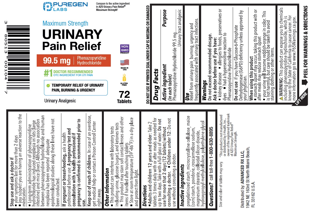 Pill image for Maximum Strength Urinary Pain Relief