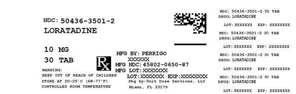 Pill image for Perrigo Loratadine Tablets, 10 Mg Drug Facts
