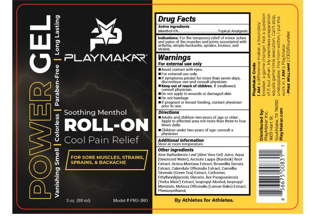 Pill image for playmakar roll-on cool pain relief gel