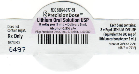 Pill image for These Highlights Do Not Include All The Information Needed To Use Lithium Oral Solution Safely And Effectively. See Full Prescribing Information For Lithium Oral Solution.