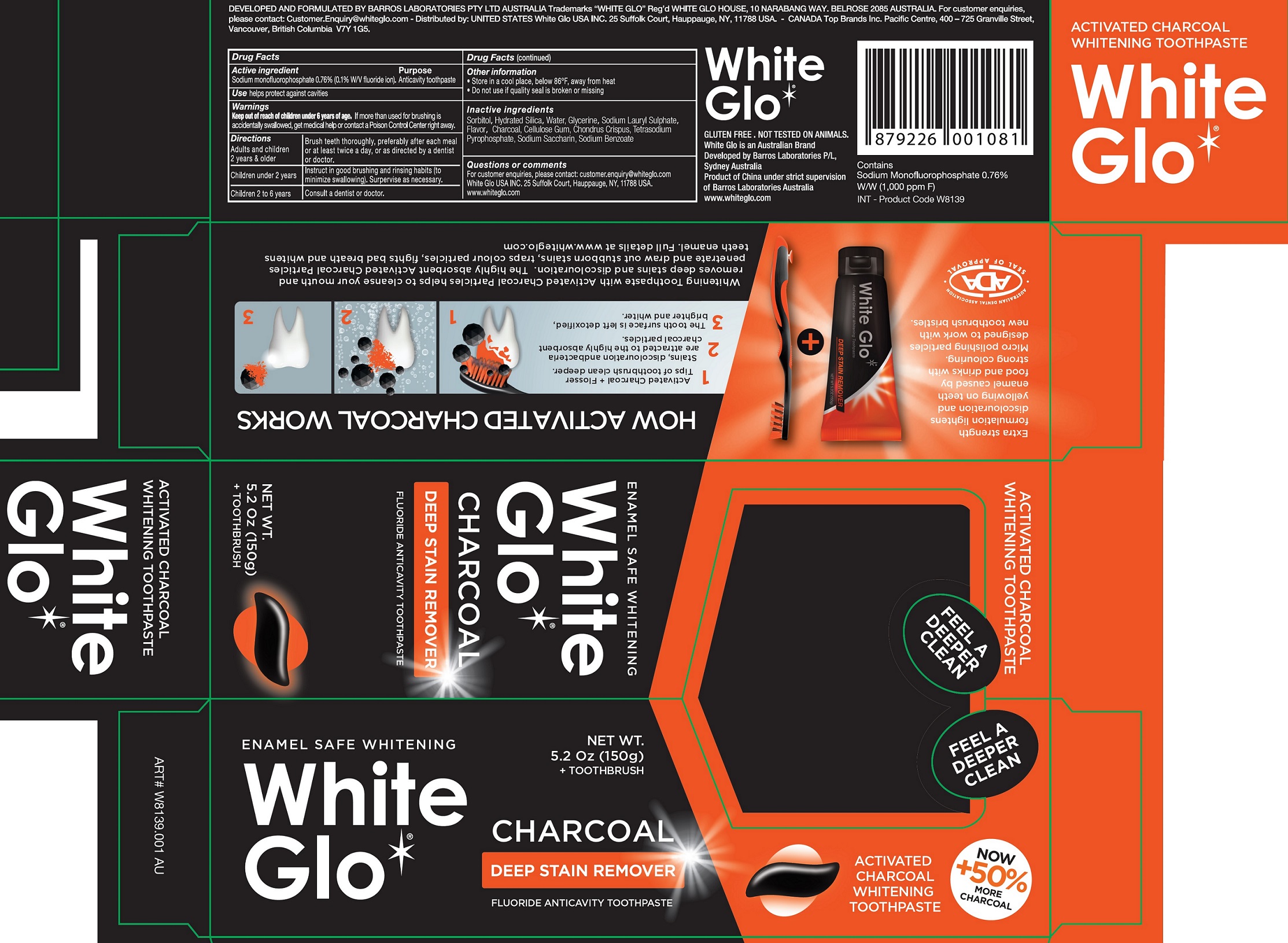 Pill image for White Glo Charcoal Kit