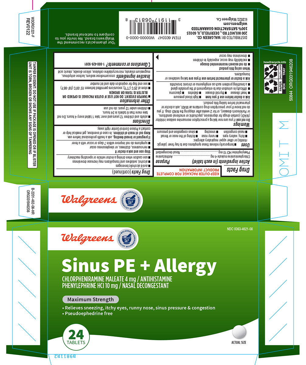 Pill image for Walgreens 44-462- Sinus Pe Allergy