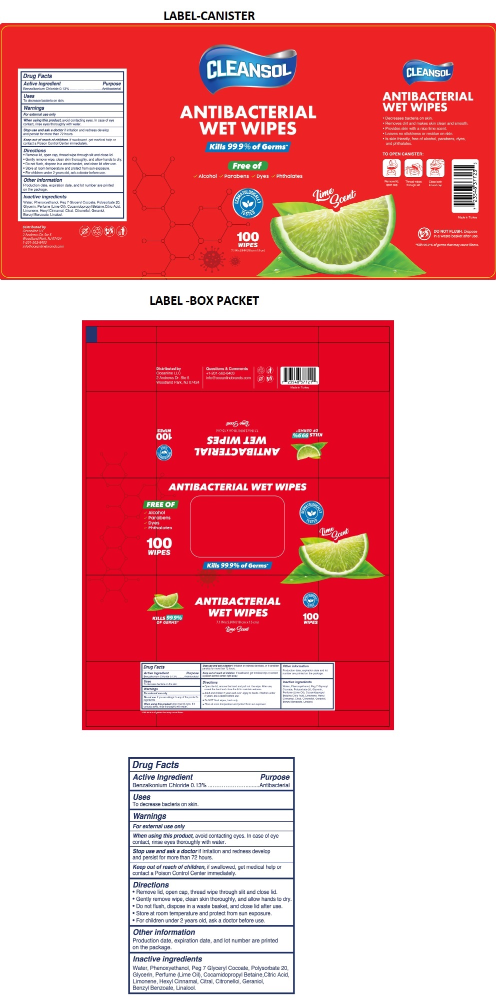Pill image for ﻿cleansol Antibacterial Wet Wipes 