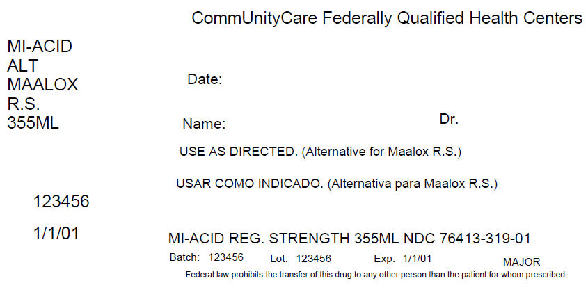 Pill image for Mi-acid Regular Strength