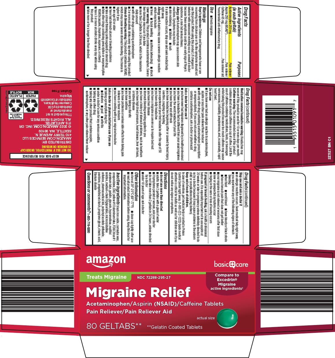 Pill image for Amazon Migraine Relief Drug Facts