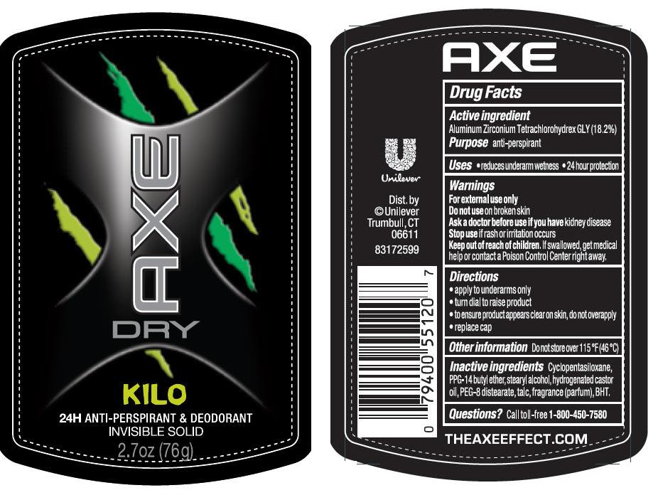 Pill image for axe dry kilo antiperspirant deodorant