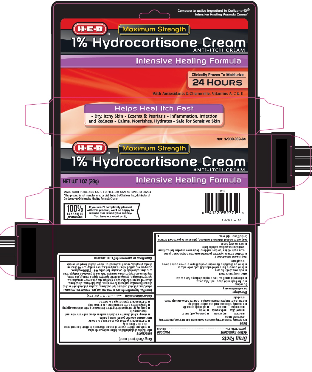 Pill image for Heb 1% Hydrocortisone Cream Drug Facts