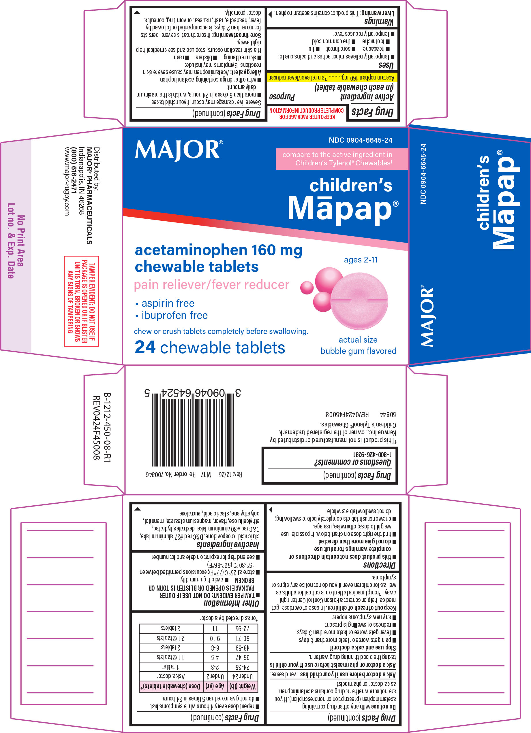 Pill image for Major 44-450-children