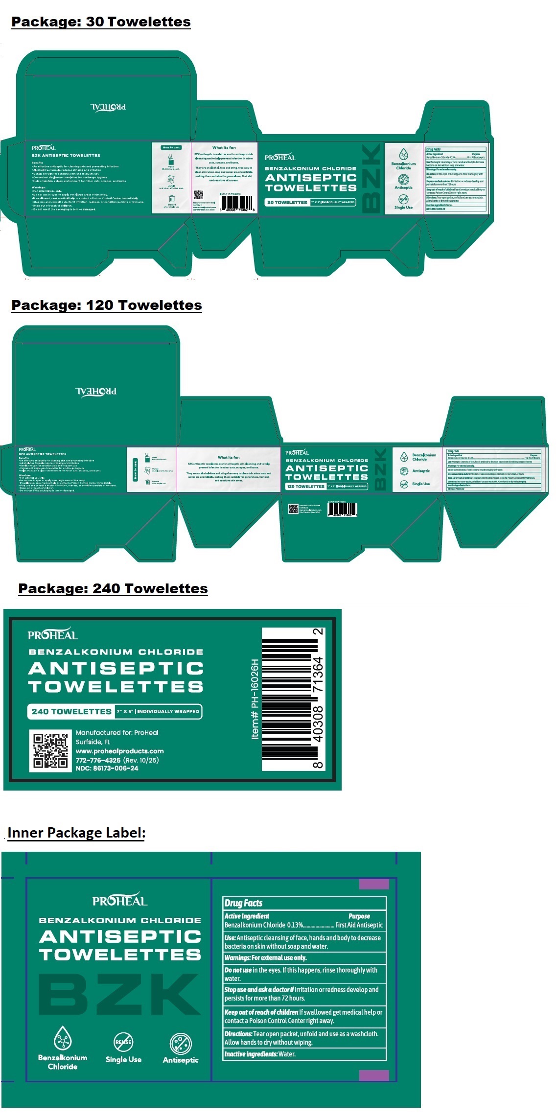 Pill image for Proheal Benzalkonium Chloride Antiseptic Towelettes