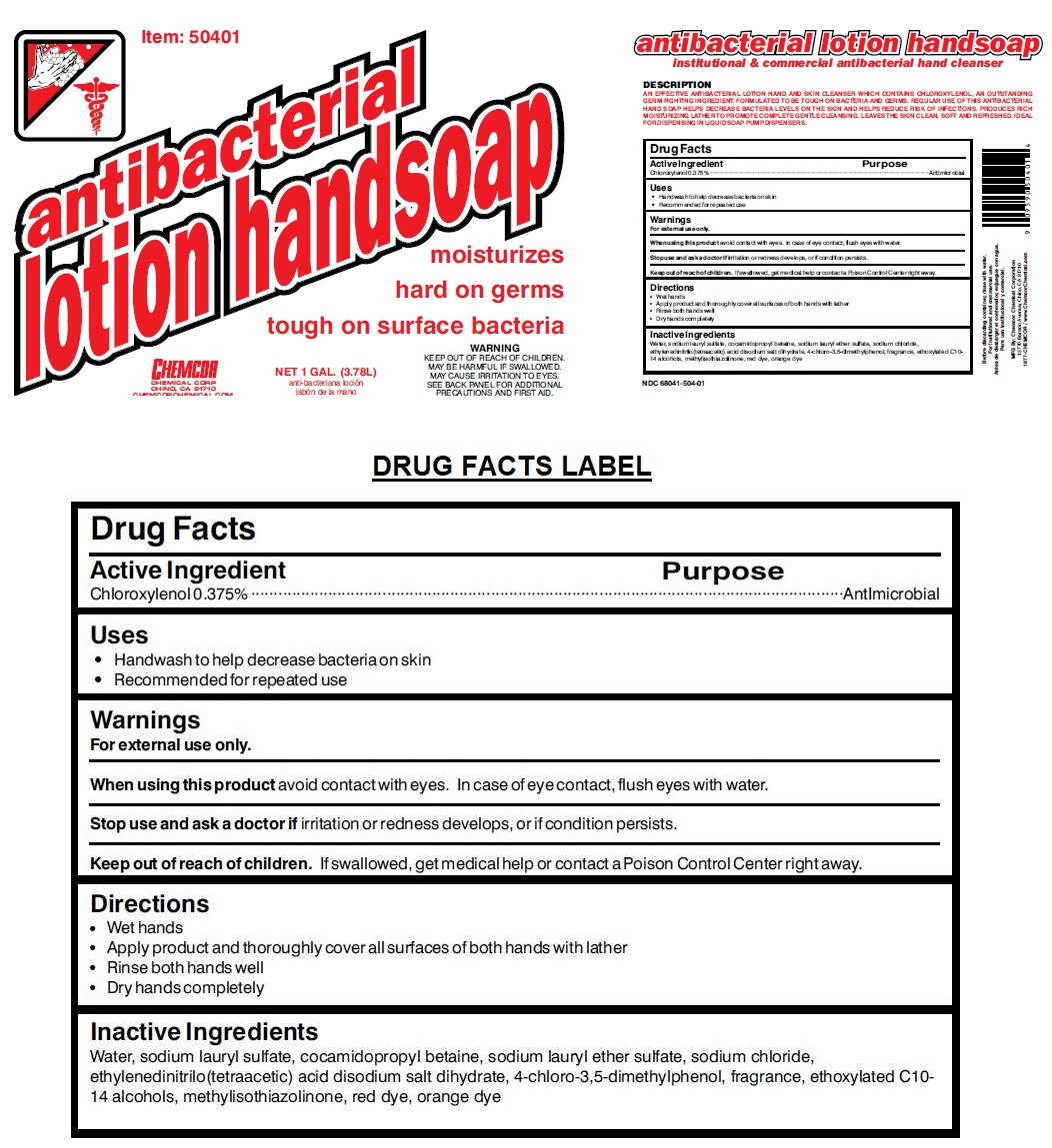 Pill image for chemcor antibacterial lotion handsoap