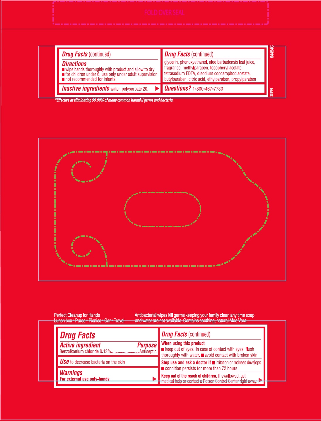 Pill image for Safe And Soft Antibacterial Hand Wipes 15 Count